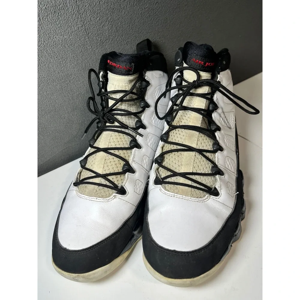 Air Jordan 9 Retro Space Jam White Black True Red Mens Basketball Shoes Size 12